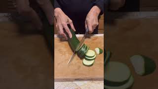 Cutting Zucchini shorts food new video subscribe [upl. by Skipp458]