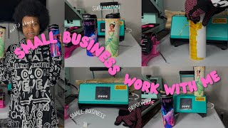 Small Business Behind The Scenes  Working On Dual Tumblers Orders For My Small Business [upl. by Elletsirhc771]