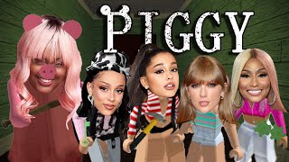 Celebrities Play PIGGY Roblox [upl. by Elehcor952]