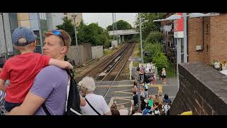 The Flying Scotsman passes through Cosham Station [upl. by Luhe967]