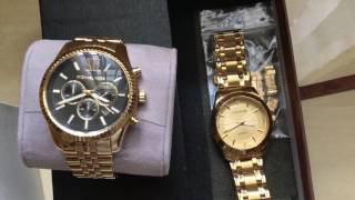 Chenxi 15 VS 275 Michael kors gold watch mk Lexington comparison [upl. by Htor]