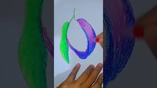 How to draw PlumOil Pastel howtodraw [upl. by Naujal467]