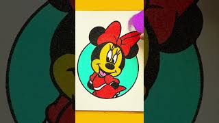 Sand painting Minnie Mouse [upl. by Ahar]