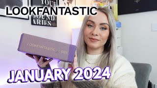 LOOKFANTASTIC BEAUTY BOX JANUARY 2024 UNBOXING  The first beauty box of 2024✨  MISS BOUX [upl. by Twelve]