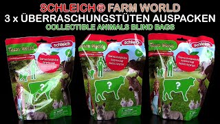 Schleich ® 3 x Farm World Blind Bags  Überraschungstüten  Collectible Animals  Sammelfiguren [upl. by Enahpad]