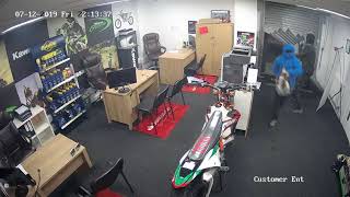 Burglary at Salisbury dealership [upl. by Ahserb]