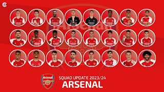 Squad Arsenal 20232024  Daftar Pemain Resmi Arsenal 2023 [upl. by Macdonell]