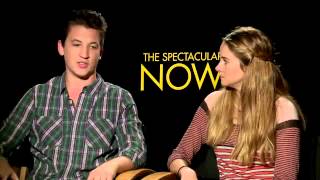 Interview Miles Teller amp Shailene Woodley from Spectacular Now [upl. by Flss]