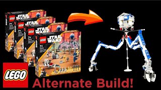 I DID THE IMPOSSIBLE LEGO Tridroid from 4 Clone Battle Packs [upl. by Elysee853]