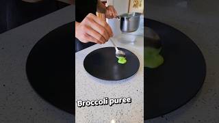 Broccoli puree puree cooking plating recipe [upl. by Annahgiel283]