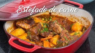 COMO PREPARAR ESTOFADO DE CARNE FACILITO  COMIDA PERUANA  RECETA DE ACOMERPE [upl. by Kurt184]