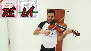 VIOLA PIRASTRO TÔNICA E A PIRASTRO CHROMCOR [upl. by Elacim]