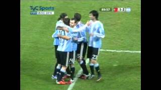 Argentina vs Portugal Amistoso 2011  Gol de Messi [upl. by Lossa108]