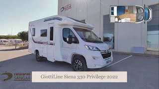 2022 GiottiLine Siena 330 Privilege  Perfilada para 4 personas  CARAVANAS SANGAR [upl. by Tarkany]