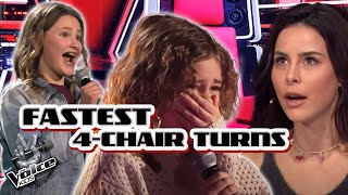 FASTEST 4CHAIR Turns on the Voice Kids 2024  The Voice Kids 2024 [upl. by Hakaber]