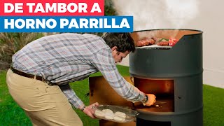 Cómo hacer una parrilla horno con un tambor [upl. by Ecinuahs638]