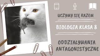 Biologia klasa 8 Oddziaływania antagonistyczne Uczymy się razem [upl. by Ainak]