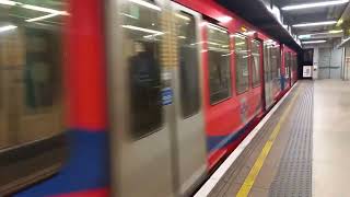 DLR 1st Gen Units 68  53  11 arrive at Woolwich Arsenal 10122023 [upl. by Netnerb]