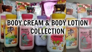 Bath and Body Works Body Cream amp Body Lotion Collection 2017 [upl. by Sikras567]