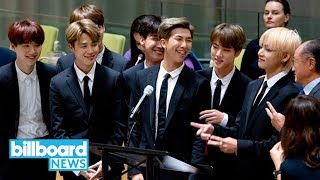 BTS Self Love Speech at the UN Is All the MondayMotivation You Need Today  Billboard News [upl. by Aimar39]