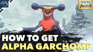 HOW TO GET LEVEL 85 ALPHA GARCHOMP in Pokemon Legends Arceus [upl. by Grenier]