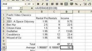 Microsoft Excel Tutorial for Beginners 4  Functions Formulas [upl. by Gonroff]