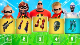 The RANDOM INCREDIBLES Challenge in Fortnite [upl. by Enilehcim]