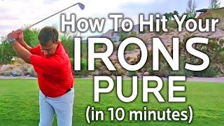 HOW TO HIT YOUR IRONS PURE WITH THIS SIMPLE DRILL [upl. by Clava]