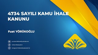 4734 Sayılı Kamu İhale Kanunu [upl. by Elma]