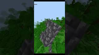 Fast bridging in Minecraft using COBBLED DEEPSLATE WALL shorts [upl. by Arammat33]