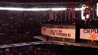 WWE WrestleMania XXVIII 28 WWE Champion CM Punk entrance to Cult of Personality [upl. by Aikcir460]