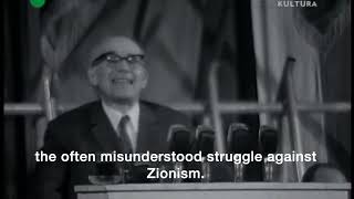 Wladyslaw Gomulka 1968 Zionism speech short version [upl. by Nicholle]