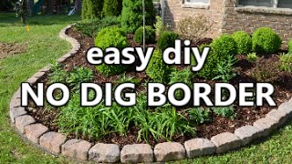 easy diy No Dig Border [upl. by Lap]