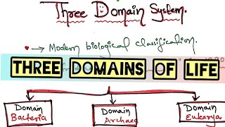 Archaea Bacteria Eukarya  Three Domain System l HindiEnglish l Explained by Neha sheikh [upl. by Naniac206]