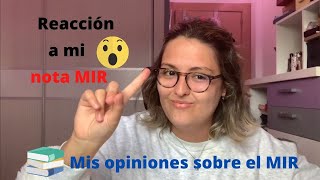 Reacción a mi nota MIR 😱📙 Os cuento mis opiniones sobre el examen MIR 😅 mir22 postmir [upl. by Eanrahs]