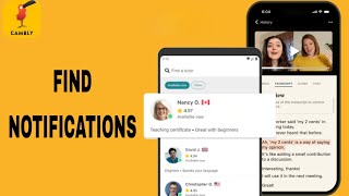 How To Find Notifications On Cambly App [upl. by Onit]