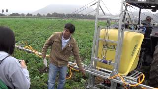 Calibración de un pulverizador de barra Sermi LimaPerú 2 [upl. by Anaira]