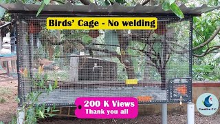 Love birds cage  no welding  Birds cage [upl. by Notneiuq783]