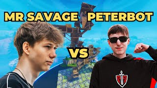 Peterbot VS MrSavage 1v1 TOXIC Buildfights [upl. by Aramit]