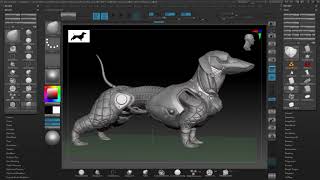 Zbrush Hard Surface techniques tutorial [upl. by Pepe]