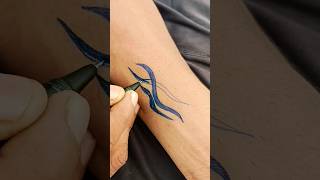 Tirbal tattoo kaise banaye trending shorts viraltattoocollection [upl. by Sylado]