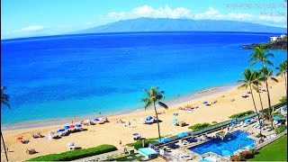 11222 STREAMED  MAUI BEACH CAM Kaanapali Beach Maui  wwwWhalerCondonet [upl. by Eivi788]