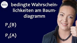 bedingte Wahrscheinlichkeiten am Baumdiagramm  Satz von Bayes 👨‍🎓 by einfach mathe [upl. by Halyahs]