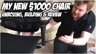 MY NEW 1000 CHAIR  UNBOXING BUILDING amp REVIEW ErgoHuman [upl. by Constant90]