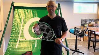 Tennis string bed tension measurement using ERT300 and Mini STT [upl. by Firman]