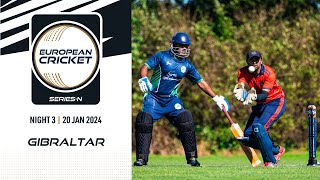 🔴 ECSN Gibraltar 2024  Night 3  T10 Live Cricket  European Cricket [upl. by Inilahs]