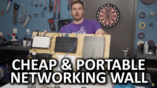 DIY Networking Wall  A renters solution [upl. by Felt]