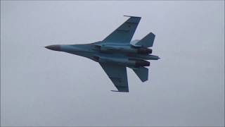 Ukrainian Air Force Su 27 at RIAT 2017 [upl. by Forrester459]