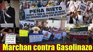 Marchan en varios estados contra el Gasolinazo [upl. by Onidranreb888]