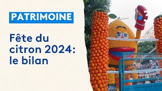 Près de 100000 spectateurs pour la fête du citron de Menton 2024 [upl. by Yovonnda]